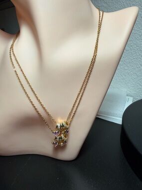 Mother Daughter Matching Necklace stainless Steel Gold Tone With Charm